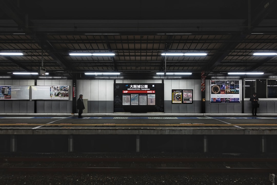 Train at Osakajokoen Station in Osaka for Japan travel-day planning
