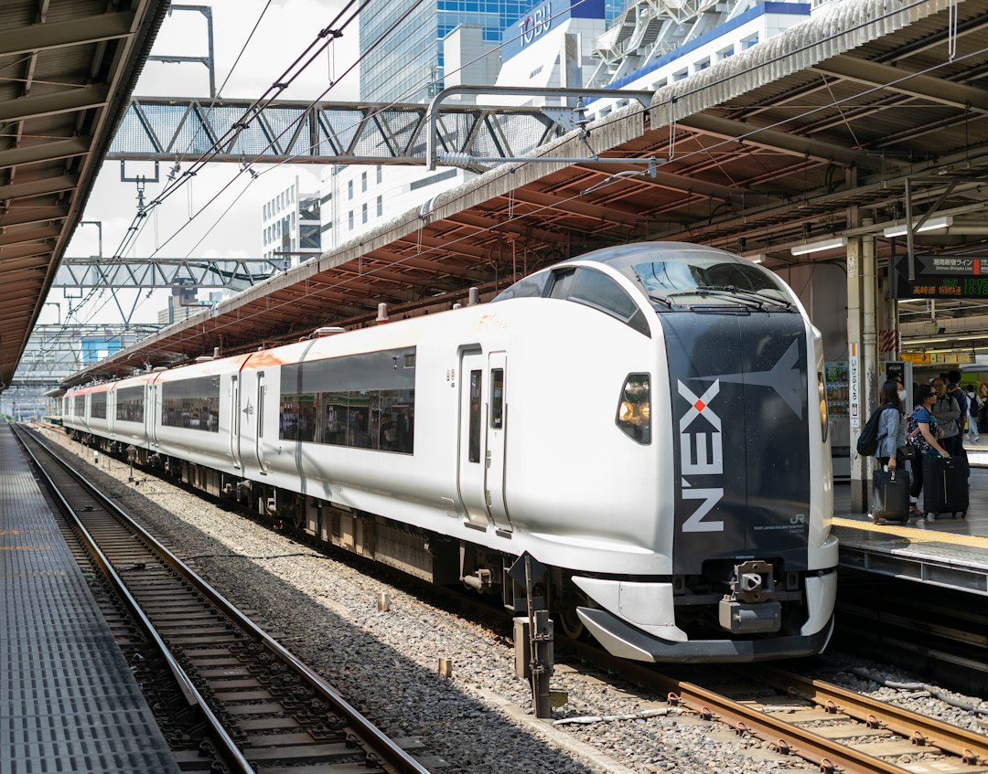 Train in Japan for Narita Airport rail transfer